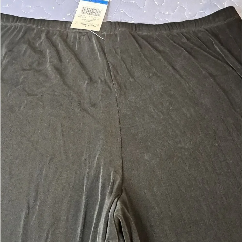 Alfred Dunner black travel companions travel pants size XL NWT - Picture 5 of 6